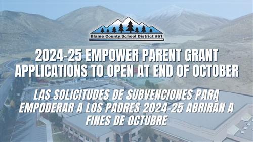 Empower Parent Grant Applications to Open at End of October